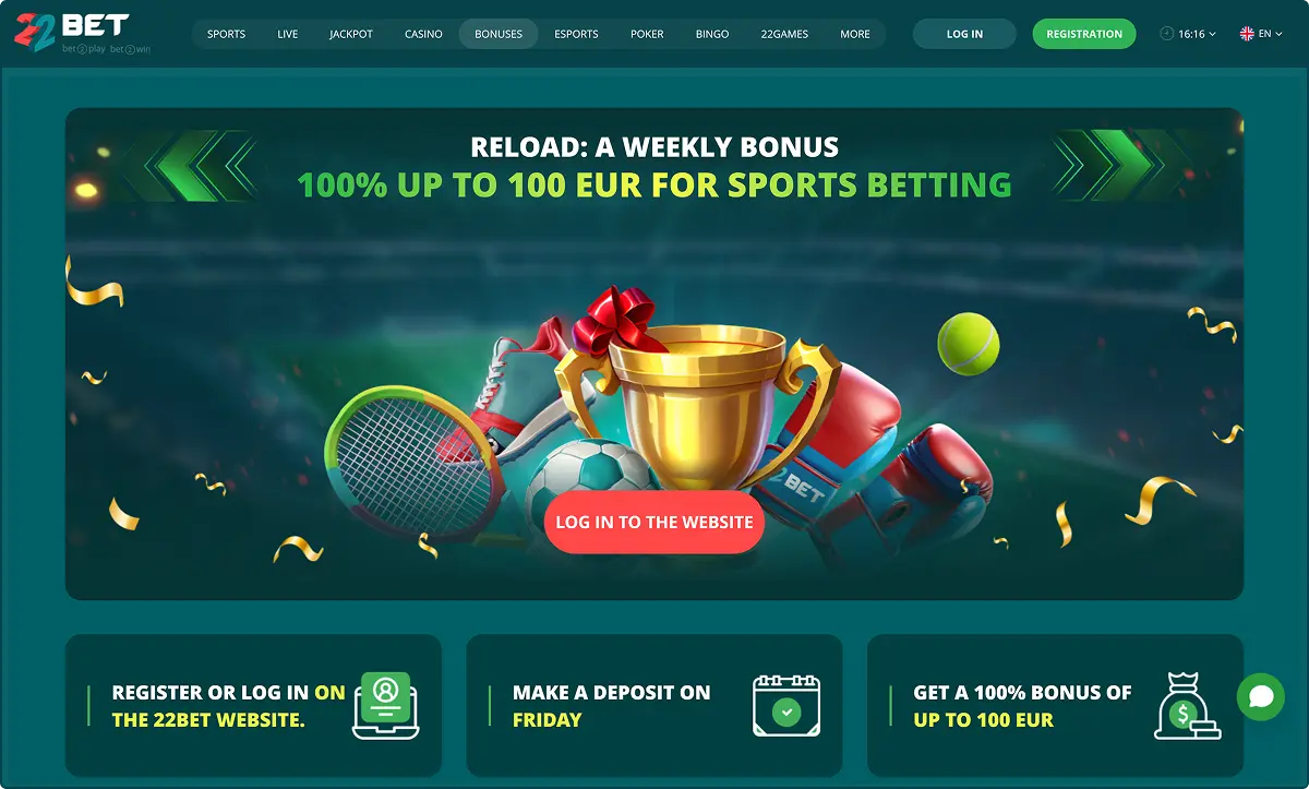 22Bet Top Online Bookmaker